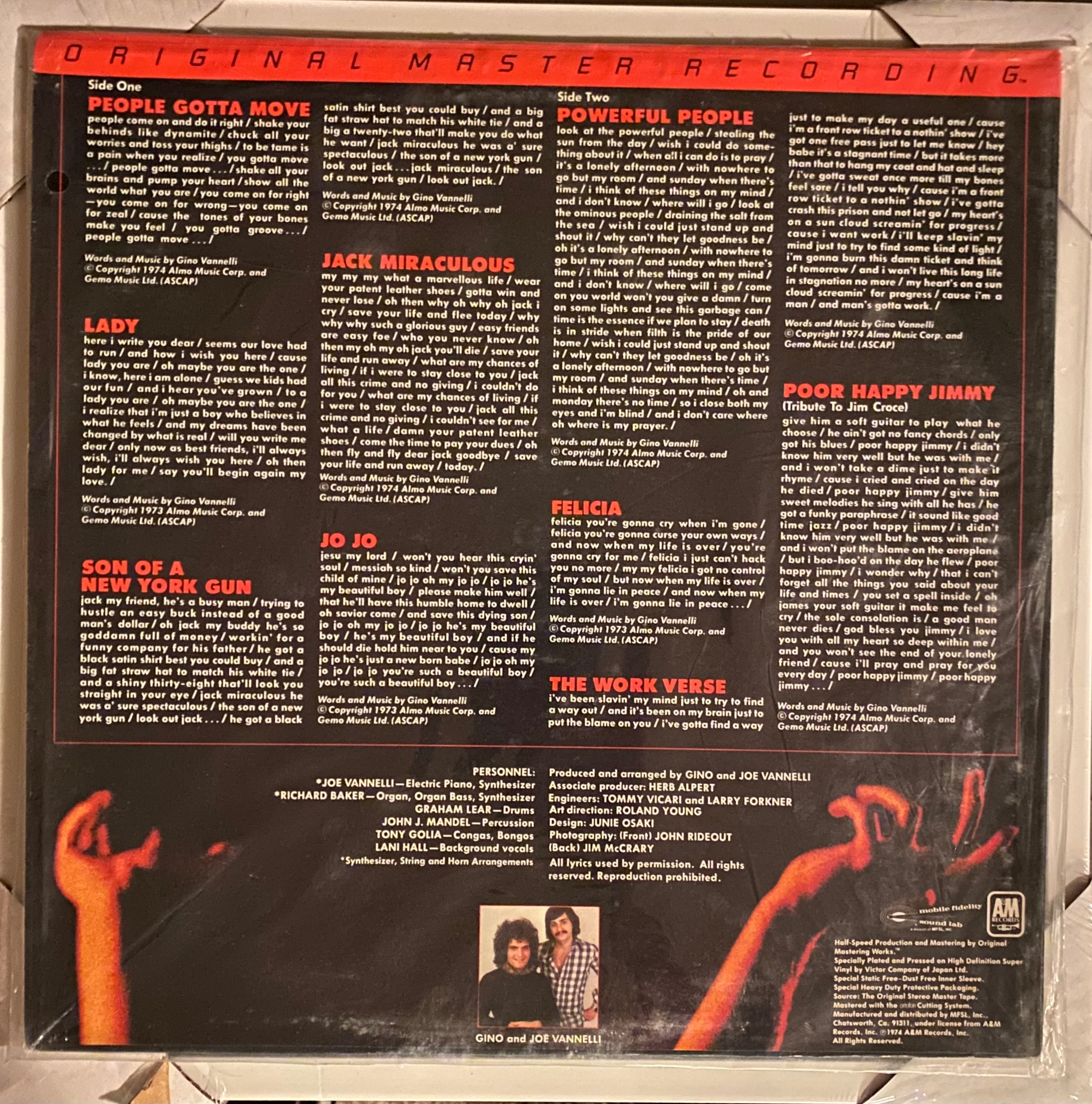 Gino Vannelli - Powerful People [Mobile Fidelity] [NOS]  (New Vinyl LP)