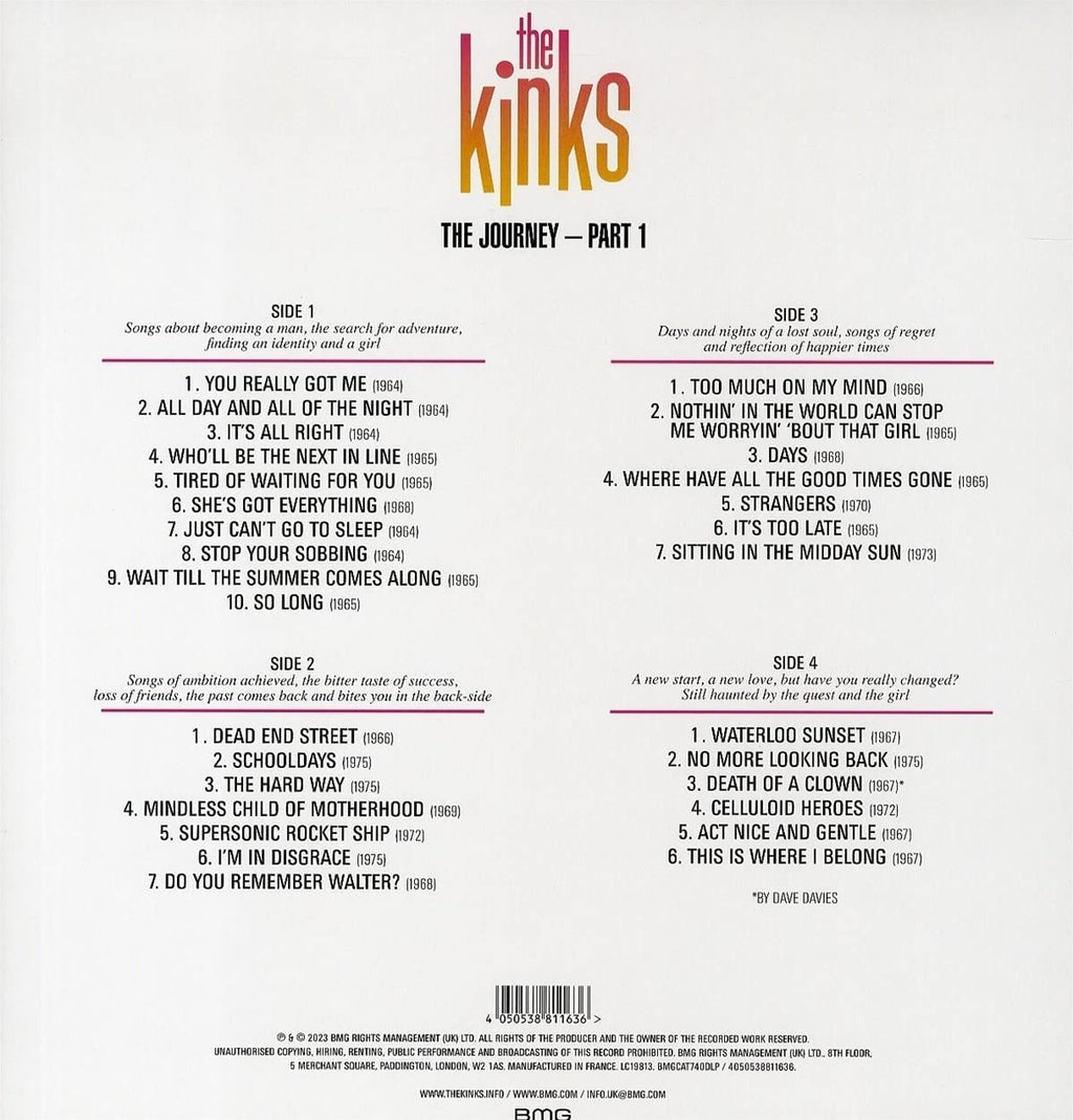 The Kinks – The Journey Part 1 - 2 x VINYL LP SET