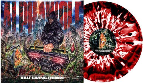 Alpha Wolf - Half Living Things [Red Black & White Corona Vinyl]  (New Vinyl LP)