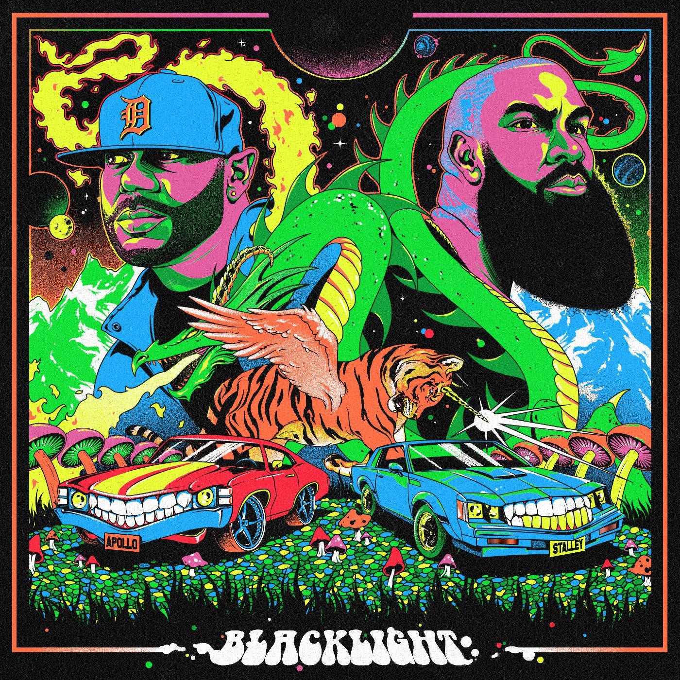 Apollo Brown & Stalley - Blacklight [Neon Green & Black Galaxy Vinyl]  (New Vinyl LP)
