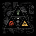 Atreyu - The Beautiful Dark of Life [Red Teal & Yellow Swirl Vinyl]  (New Vinyl LP)