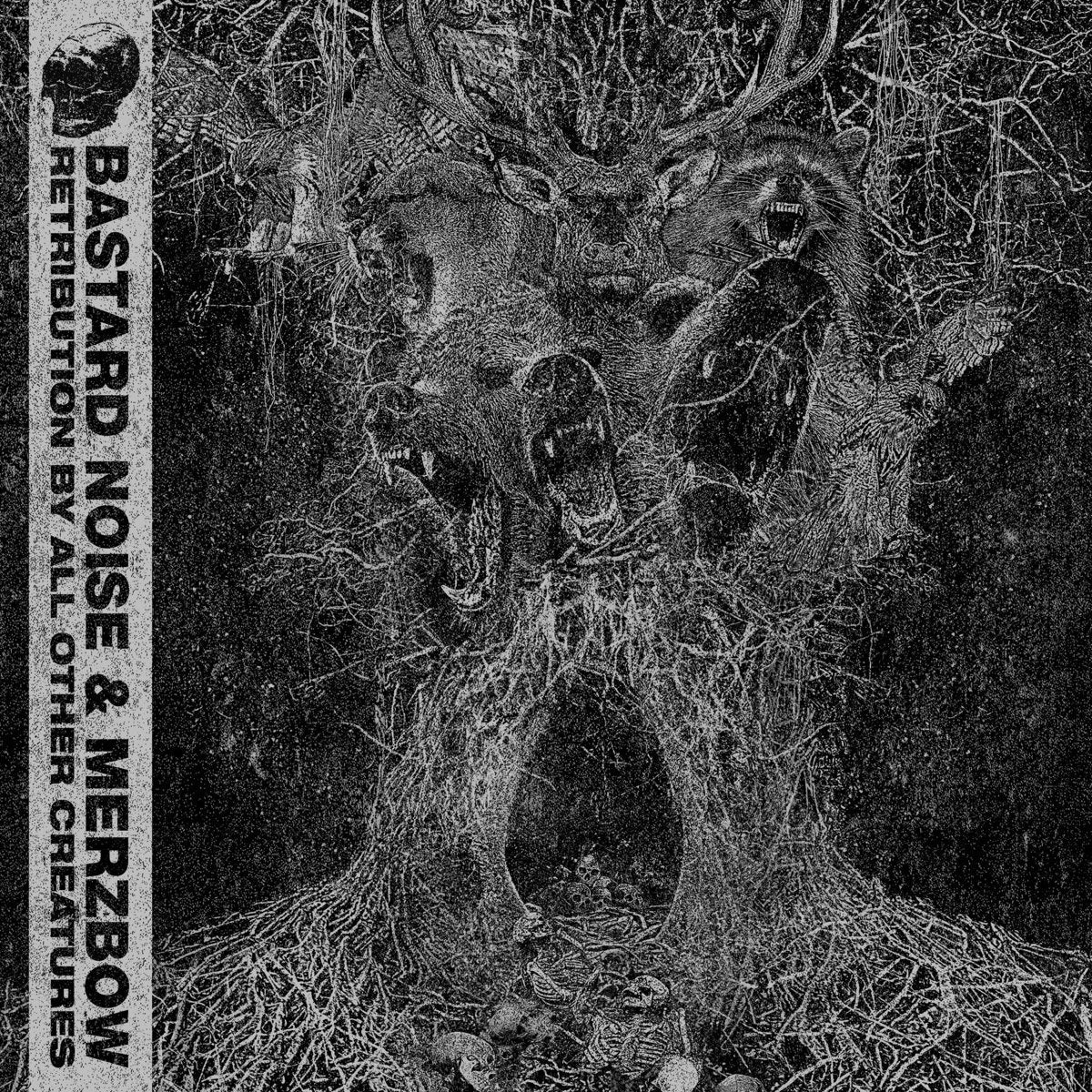 Bastard Noise & Merzbow - Retribution By All Other Creatures [Silver Vinyl]  (New Vinyl LP)