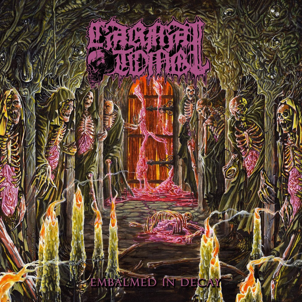 Carnal Tomb - Embalmed In Decay [Magenta / Black Marble Vinyl]  (New Vinyl LP)