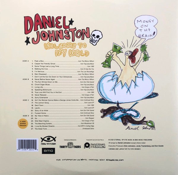 Daniel Johnston - Welcome To My World [Coke Bottle Clear & Translucent Pink Vinyl]  (New Vinyl LP)