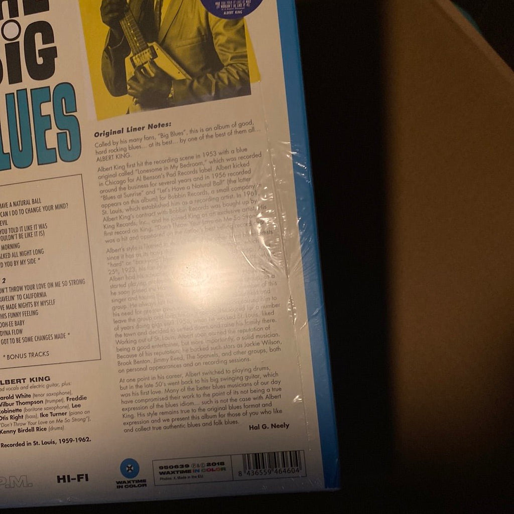 [Discounted] Albert King - The Big Blues [Blue Vinyl]  (New Vinyl LP)