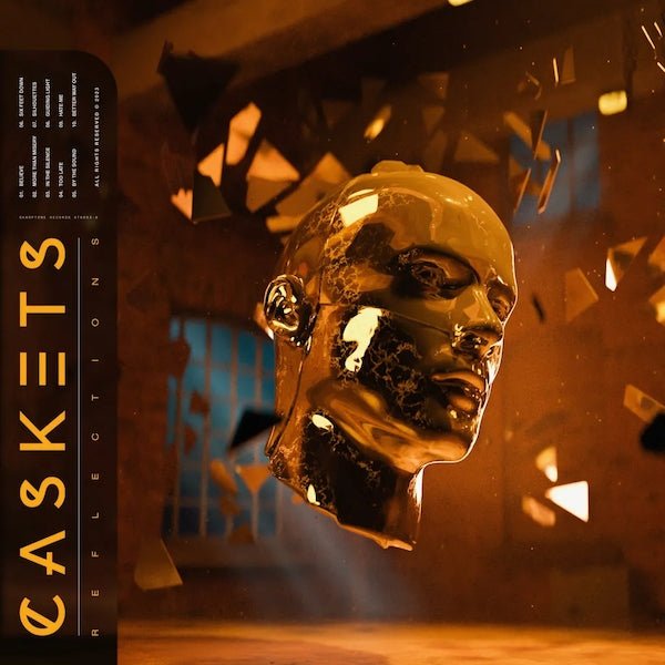 [Discounted] Caskets - Reflections [Orange & Black W/ White Splatter]  (New Vinyl LP)