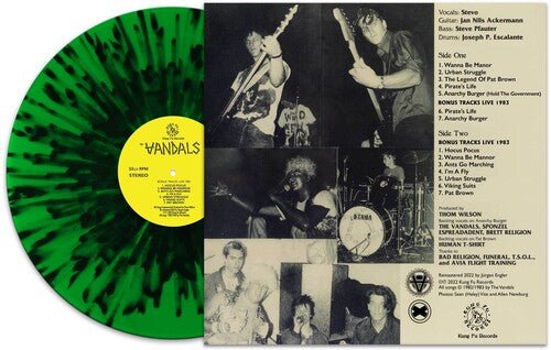 [Discounted] The Vandals - Peace Thru Vandalism [Green w/ Black Splatter]  (New Vinyl LP)