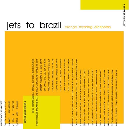Jets to Brazil - Orange Rhyming Dictionary  (New Vinyl LP)