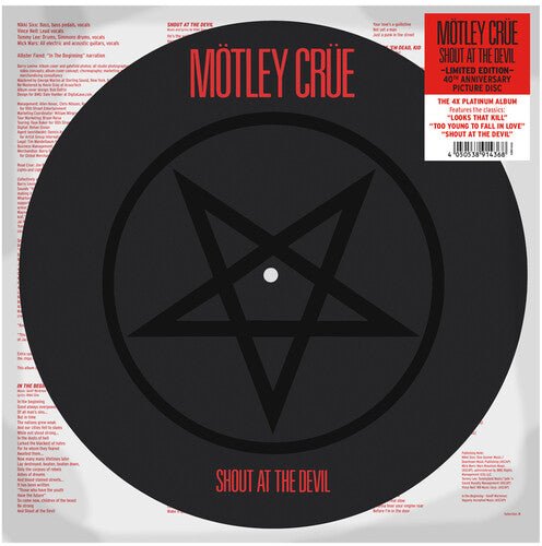 Motley Crue - Shout At The Devil (Limited Edition Picture Disc)  (New Vinyl LP)