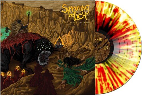 Summoning the Lich - Under The Reviled Throne [Yellow w/ Black & Red Splatter Vinyl]  (New Vinyl LP)