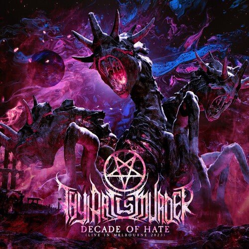 Thy Art Is Murder - Decade of Hate (Live in Melbourne 2023) [Blue W/ Black Pink Splatter]  (New Vinyl LP)