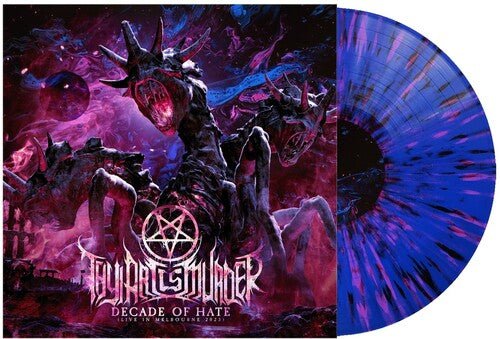 Thy Art Is Murder - Decade of Hate (Live in Melbourne 2023) [Blue W/ Black Pink Splatter]  (New Vinyl LP)