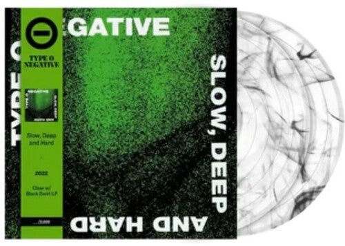 Type O Negative - Slow, Deep And Hard [2xLP Clear w/ Black Swirl Vinyl]  (New Vinyl LP)